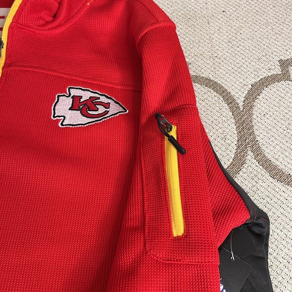 NFL team apparel Men's Quarter-Zip Pullover Sweatshirt with Zipper Pockets - Picture 8 of 15